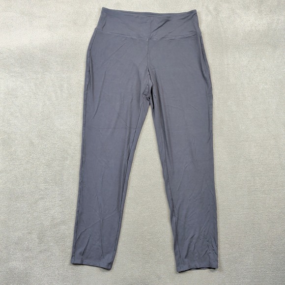 J. Jill Wearever Pants Womens Medium Gray Smooth-Fit Slim Leg Stretch Rayon — photo 2